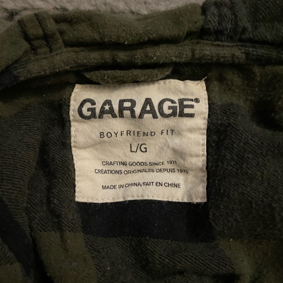 Garage Boyfriend Fit Flannel Shirt - Picture 2 of 2